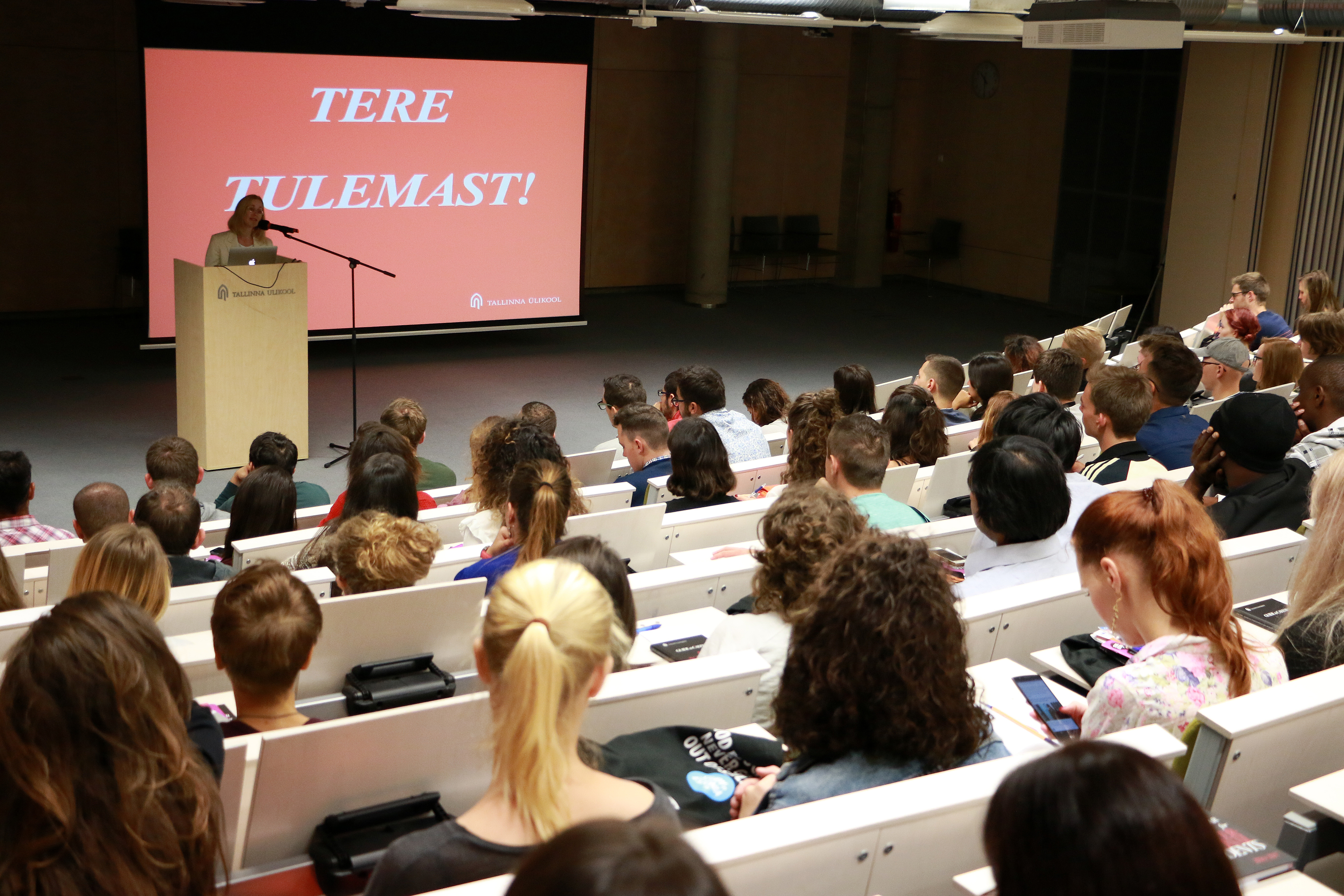 Students in a lecture hall